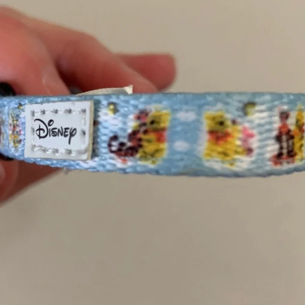 Sassy Woof Disney Winnie The Pooh Dog Collar Size XS Blue Pooh Bear